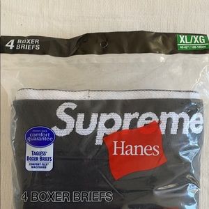 Supreme Hanes Boxer Briefs, XL 4-pack